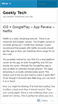Mobile Screenshot of geeklytech.wordpress.com