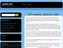 Tablet Screenshot of geeklytech.wordpress.com