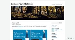 Desktop Screenshot of businesspayrollsolutions.wordpress.com