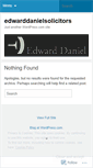 Mobile Screenshot of edwarddanielsolicitors.wordpress.com