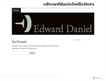 Tablet Screenshot of edwarddanielsolicitors.wordpress.com