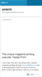 Mobile Screenshot of ambriii.wordpress.com