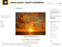 Tablet Screenshot of olmwsimpletruths.wordpress.com