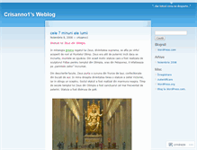 Tablet Screenshot of crisanno1.wordpress.com