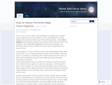 Tablet Screenshot of homeanddecorideas.wordpress.com