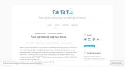 Desktop Screenshot of fabfitfull.wordpress.com