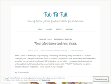 Tablet Screenshot of fabfitfull.wordpress.com