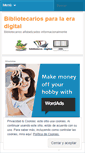 Mobile Screenshot of bibliotecariosdigi.wordpress.com