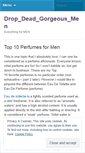 Mobile Screenshot of dropdeadgorgeousmen.wordpress.com