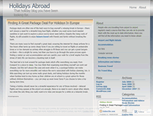 Tablet Screenshot of holidaysabroad.wordpress.com