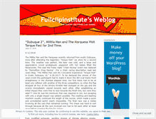 Tablet Screenshot of fullclipinstitute.wordpress.com