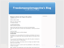 Tablet Screenshot of freedompeoplemagazine.wordpress.com