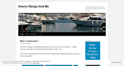 Desktop Screenshot of interiordesignandme.wordpress.com