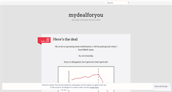 Desktop Screenshot of mydealforyou.wordpress.com