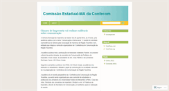 Desktop Screenshot of conferenciadecomunicacaoma.wordpress.com