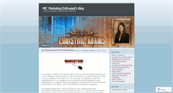 Desktop Screenshot of christineadams.wordpress.com