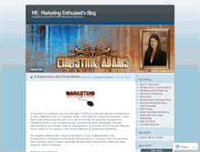 Tablet Screenshot of christineadams.wordpress.com