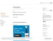 Tablet Screenshot of frostedlightly.wordpress.com