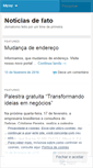 Mobile Screenshot of noticiasdefato.wordpress.com