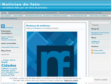 Tablet Screenshot of noticiasdefato.wordpress.com