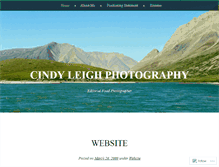 Tablet Screenshot of cindyleighphotography.wordpress.com