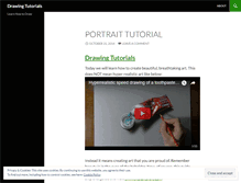 Tablet Screenshot of drawingtutorialstoday.wordpress.com