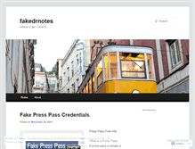 Tablet Screenshot of fakedrnotes.wordpress.com