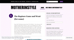 Desktop Screenshot of motherinstyle.wordpress.com