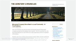 Desktop Screenshot of jewishcemeterychronicles.wordpress.com