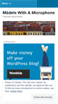 Mobile Screenshot of maedelswithamicrophone.wordpress.com