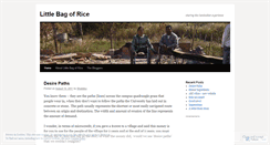 Desktop Screenshot of littlebagofrice.wordpress.com