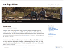 Tablet Screenshot of littlebagofrice.wordpress.com