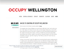 Tablet Screenshot of occupywellington.wordpress.com