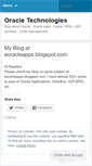 Mobile Screenshot of eoracleapps.wordpress.com