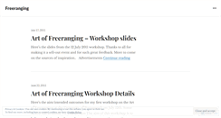 Desktop Screenshot of freeranging.wordpress.com