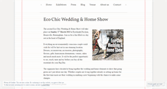 Desktop Screenshot of ecochicweddingshow.wordpress.com