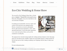 Tablet Screenshot of ecochicweddingshow.wordpress.com