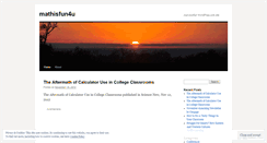 Desktop Screenshot of mathisfun4u.wordpress.com