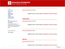 Tablet Screenshot of hispanoanuncioscontactos.wordpress.com