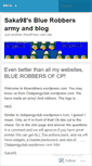 Mobile Screenshot of bluerobbers.wordpress.com