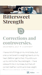 Mobile Screenshot of bittersweetstrength.wordpress.com