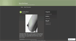 Desktop Screenshot of bestofthebreast.wordpress.com