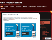 Tablet Screenshot of crisolproyectossociales.wordpress.com