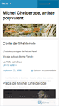 Mobile Screenshot of michelghelderode.wordpress.com