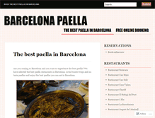 Tablet Screenshot of barcelonapaella.wordpress.com