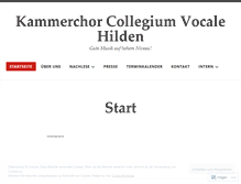 Tablet Screenshot of kammerchorhilden.wordpress.com
