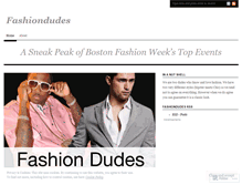 Tablet Screenshot of fashiondudes.wordpress.com