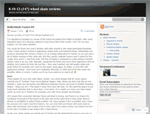 Tablet Screenshot of inlinerollerskatereviews.wordpress.com