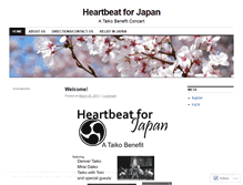 Tablet Screenshot of heartbeatforjapan.wordpress.com