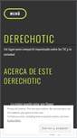 Mobile Screenshot of derechotic.wordpress.com